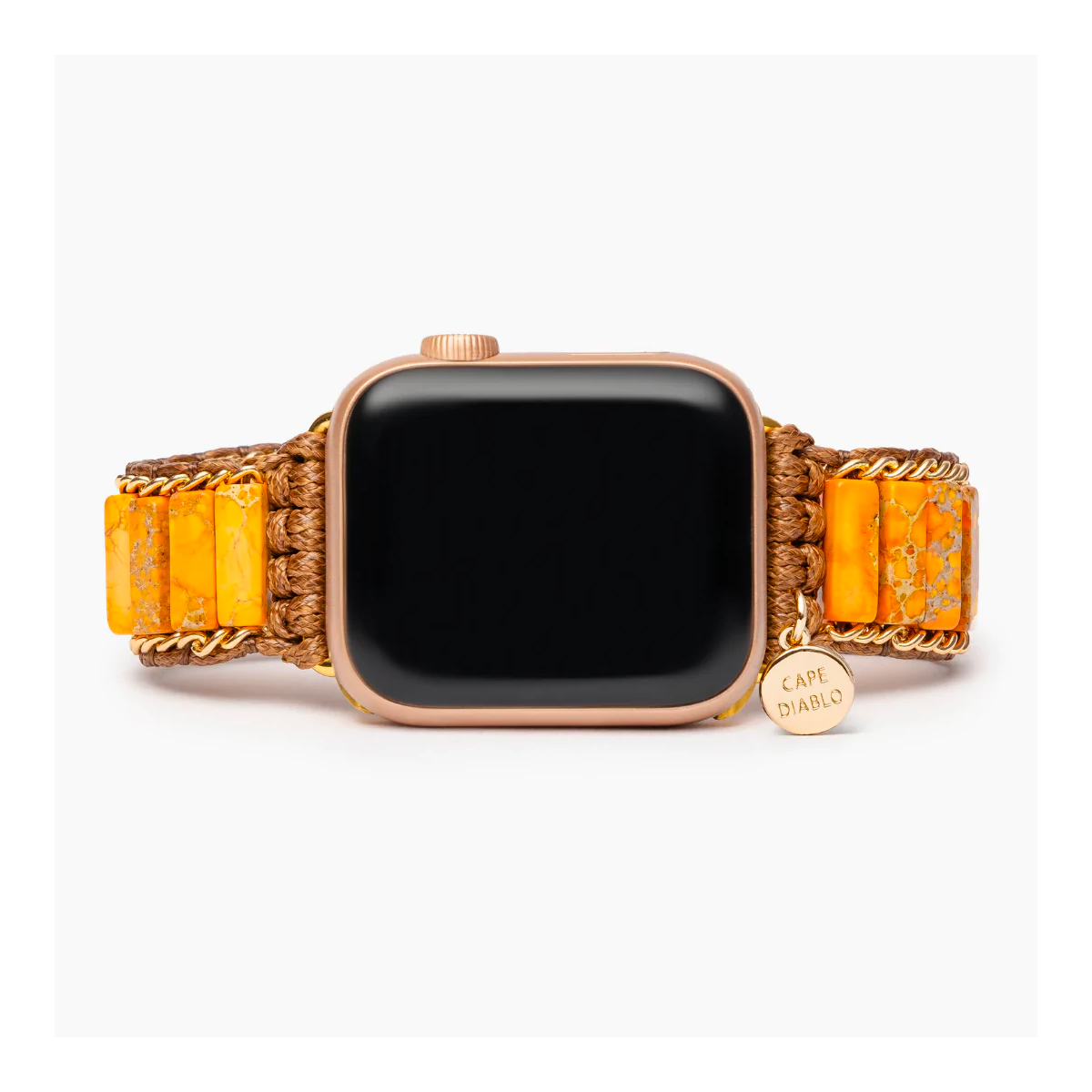 Peachy Imperial Jasper Apple Watch Strap