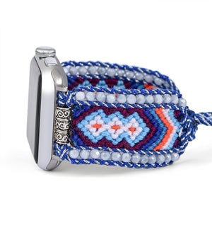 Regal Blue Woven Watch Strap