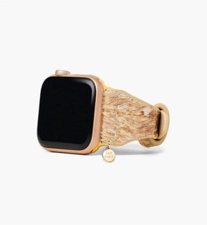 Elegant Stripes Leather Apple Watch Strap