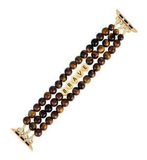 Tiger Eye Brave Inspiration Apple Watch Strap Large