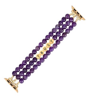 Amethyst Trust Inspiration Apple Watch Strap Large