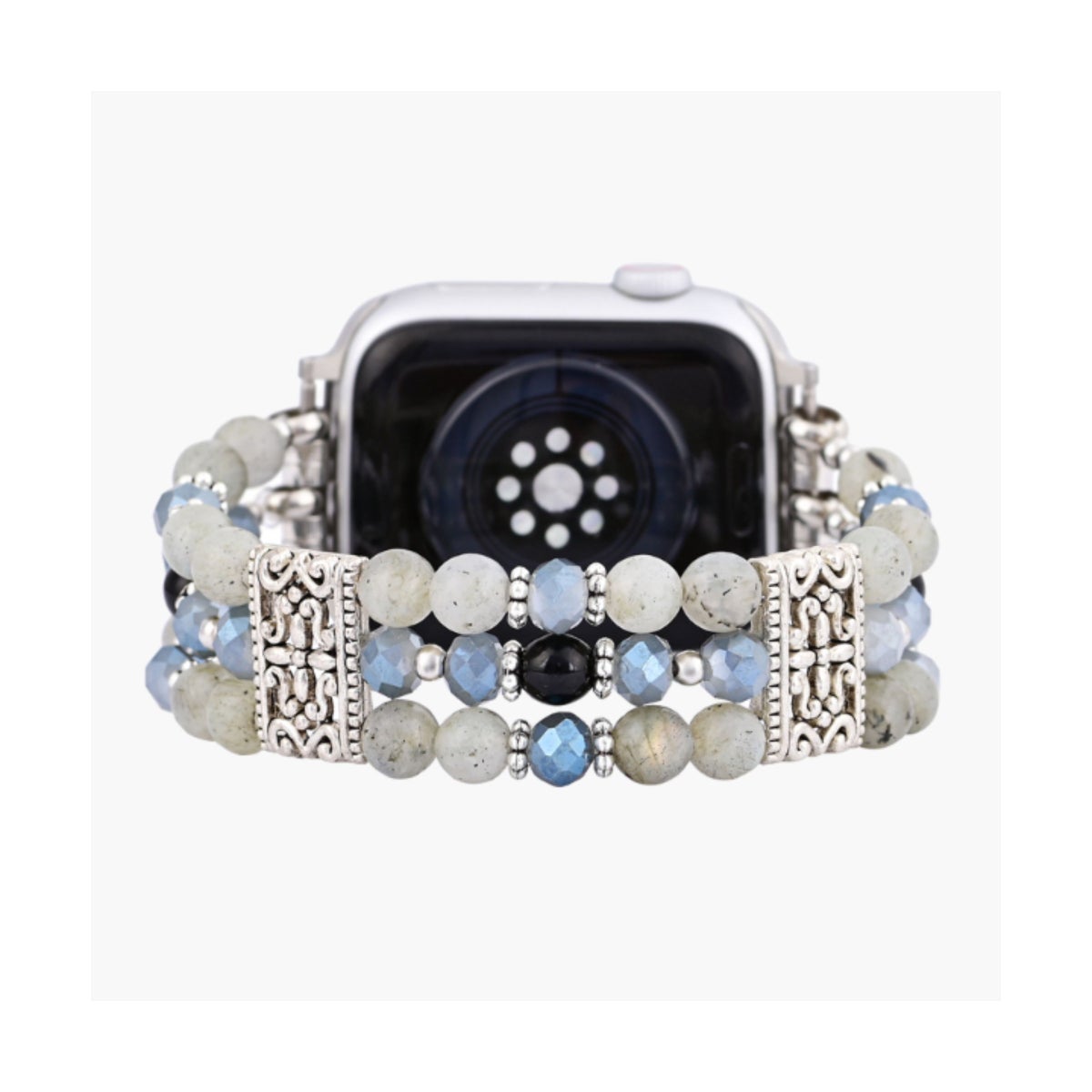 Artisanal Labradorite Indigo Stretch Apple Watch Large