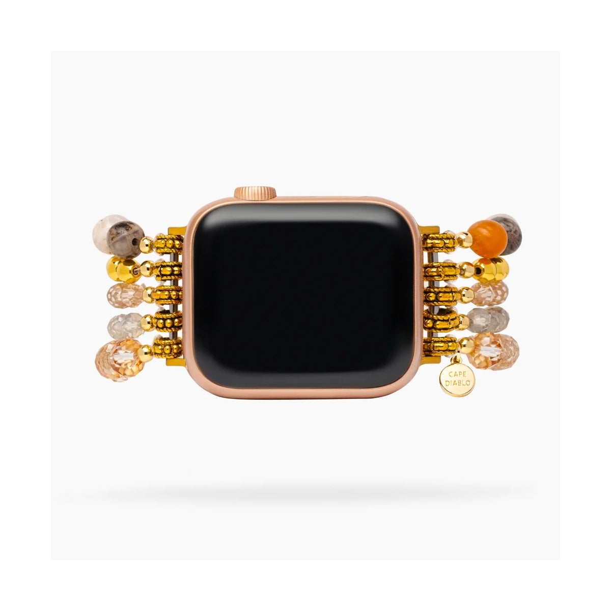 Dark Champagne Stretch Apple Watch Strap Small