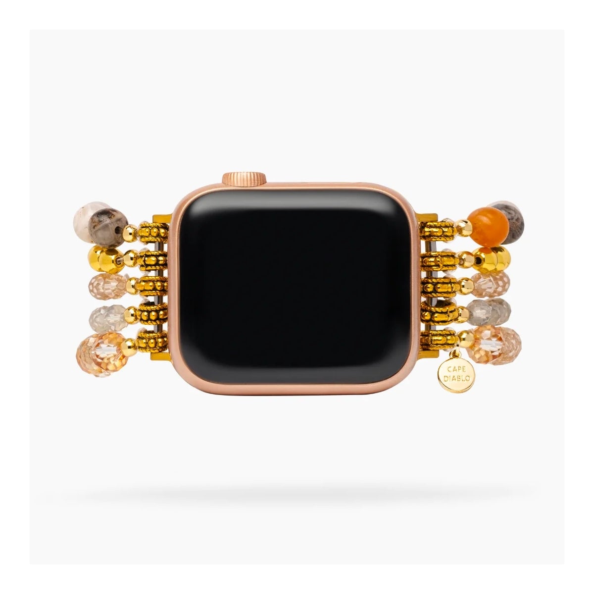 Dark Champagne Stretch Apple Watch Strap Small