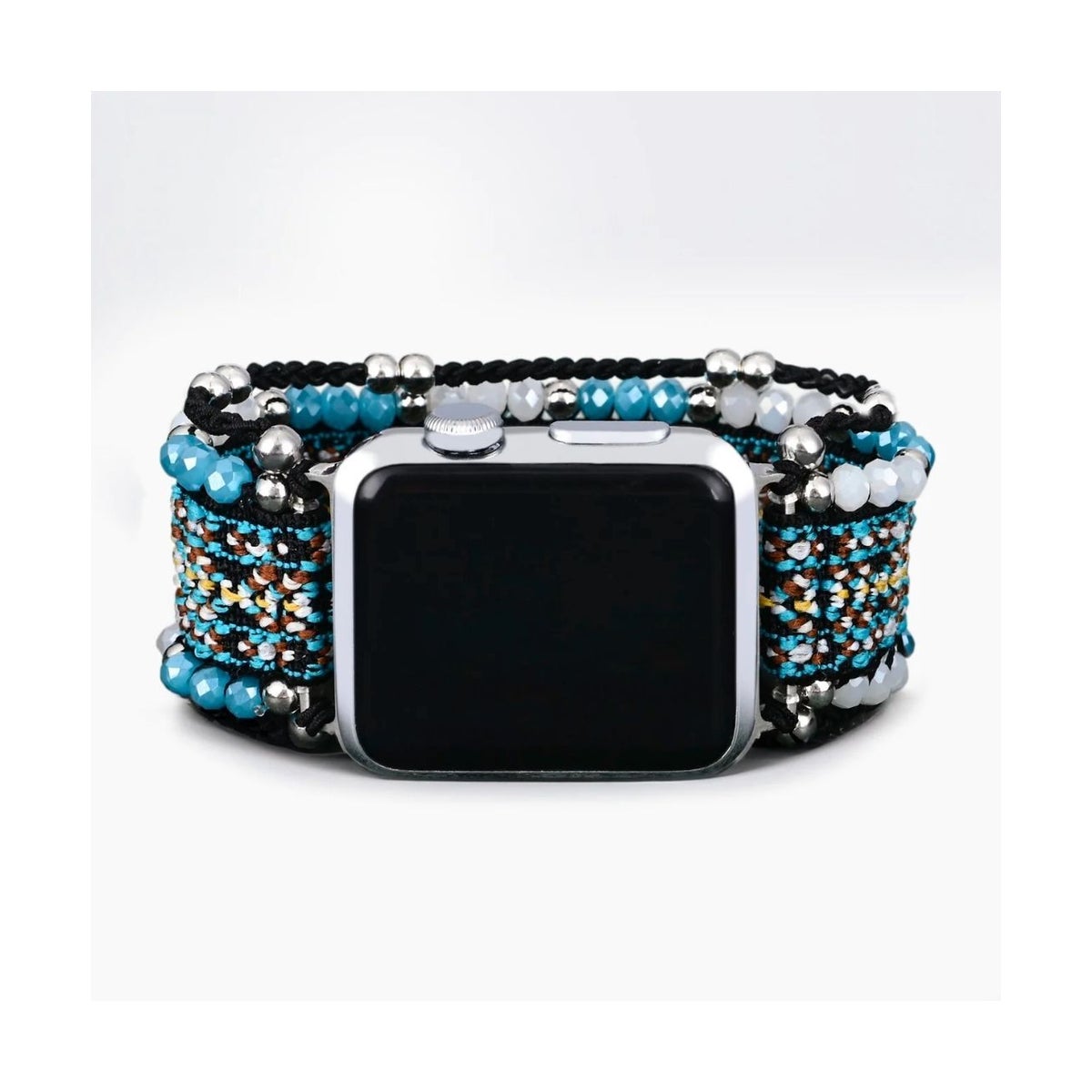 Cerulean Noir Stretch Apple Watch Strap Small
