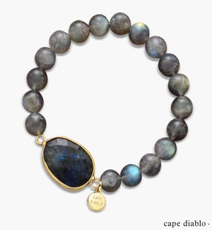 Blue Labradorite Gemstone Bracelet