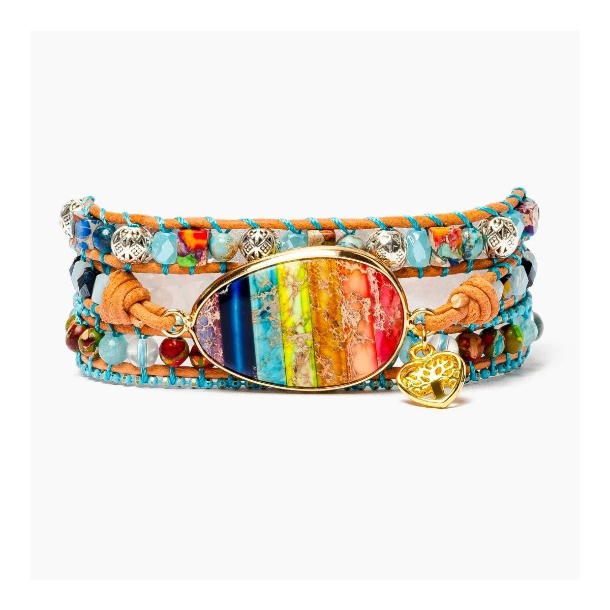 Healing Chakra Heart Wrap Bracelet