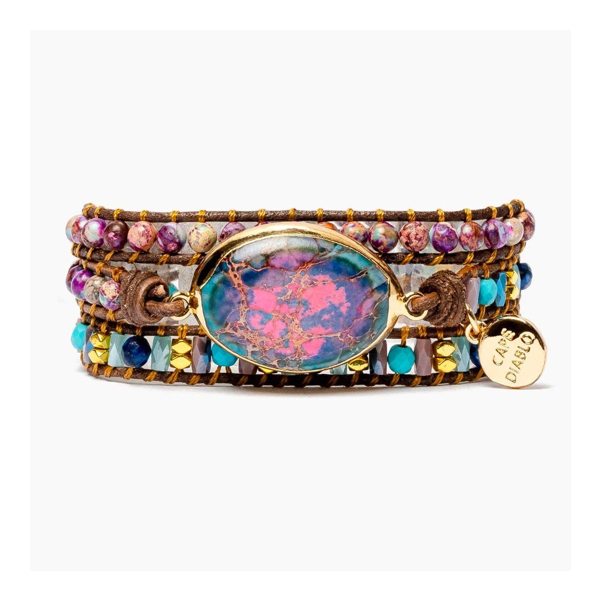 Intense Emperor Jasper Wrap Bracelet