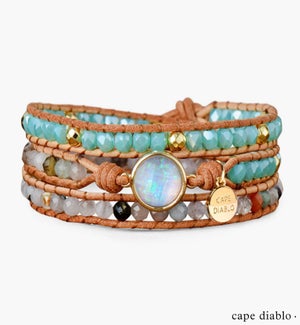 Healing Opal Protection Wrap Bracelet