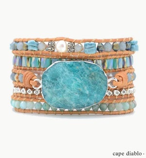 Amazonite Heaven on Earth Wrap Bracelet