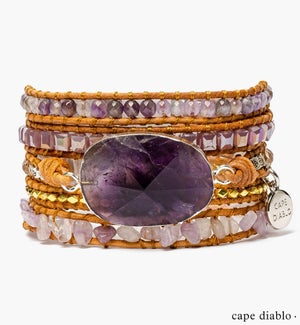 Amethyst Imperial Wrap Bracelet