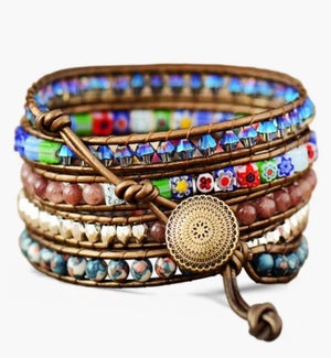 Imperial Flower Protection Wrap Bracelet