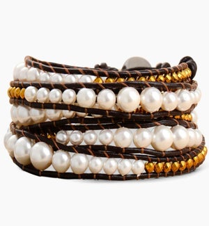 Pearl Protection Wrap Bracelet