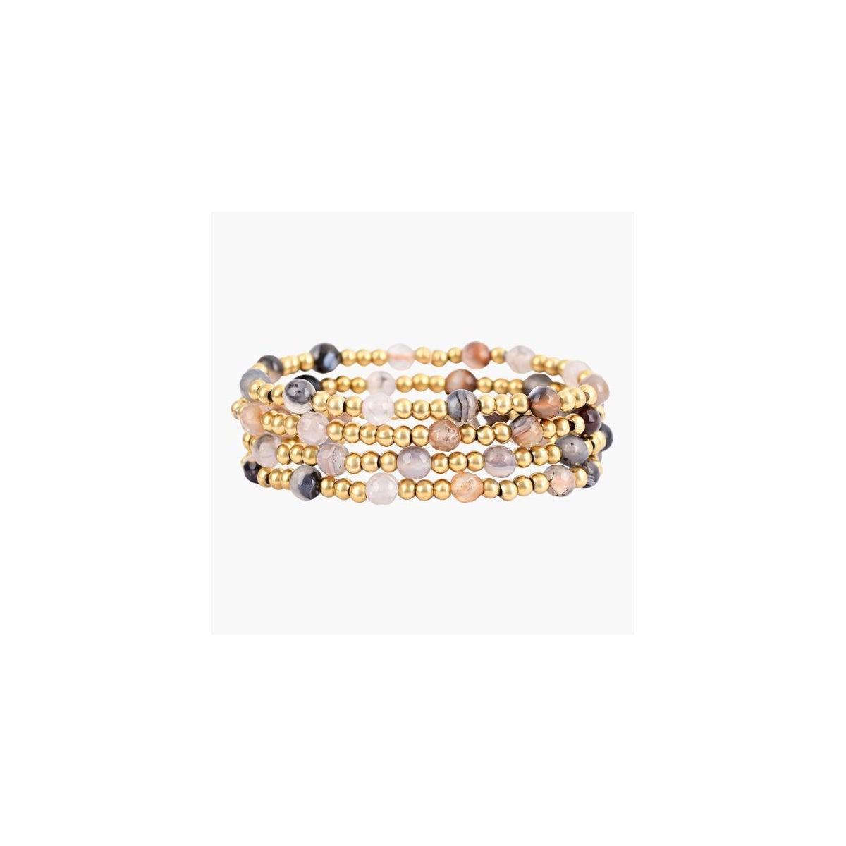 Agate Elegance Bracelet Set