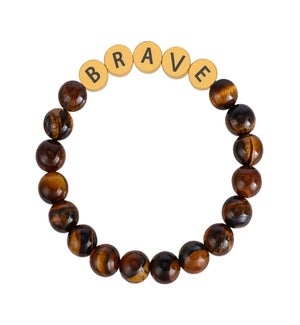 Tiger Eye Brave Inspiration Bracelet