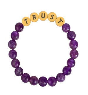 Amethyst Trust Inspiration Bracelet