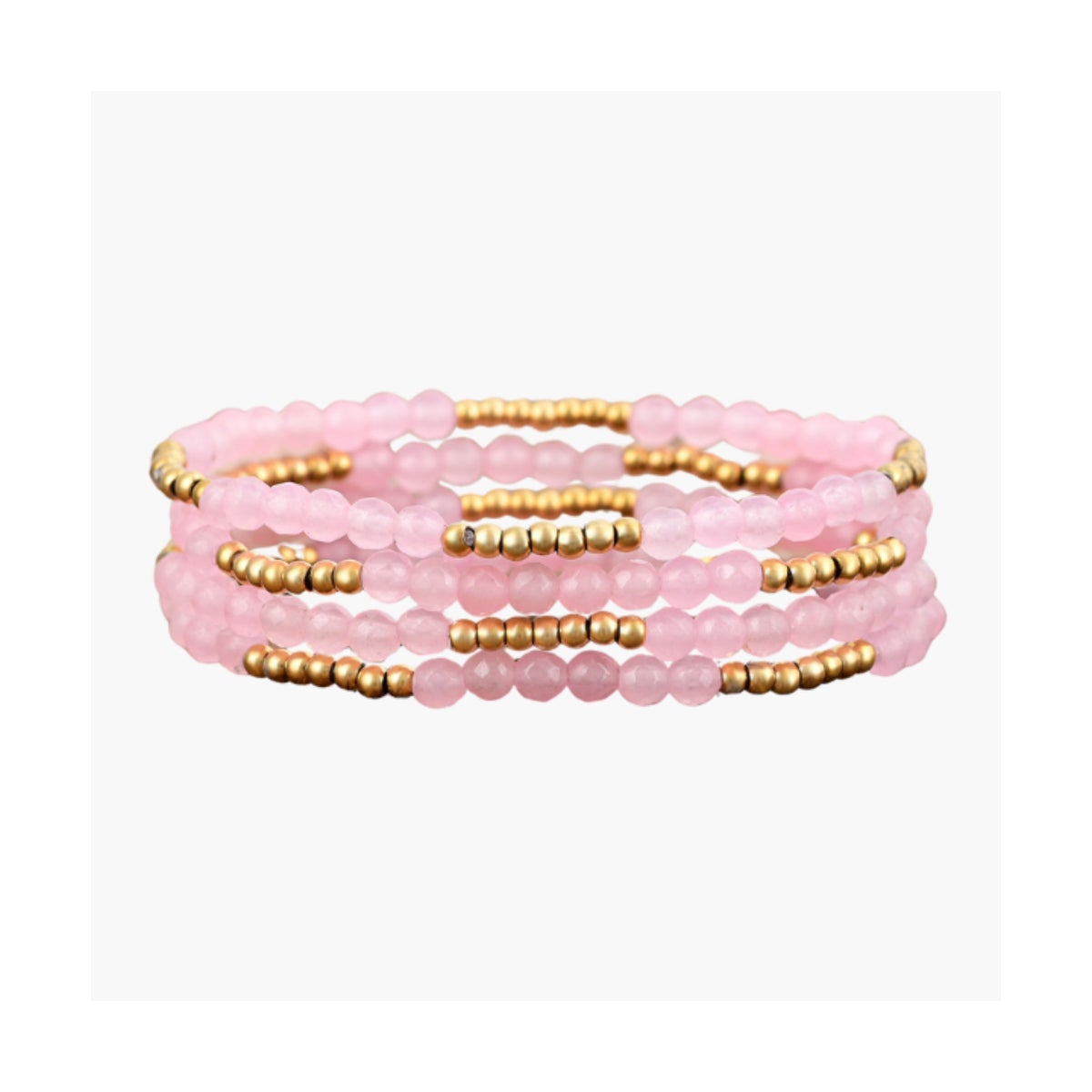 Rose Quartz Radiance Bracelet Set