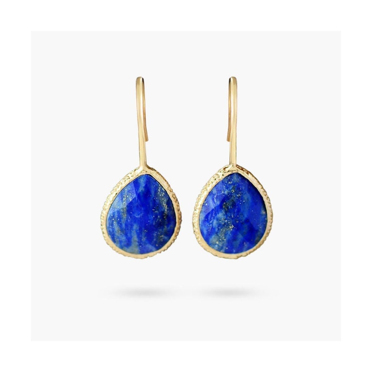 Earth Healing Energy Dangle Earrings Lapis