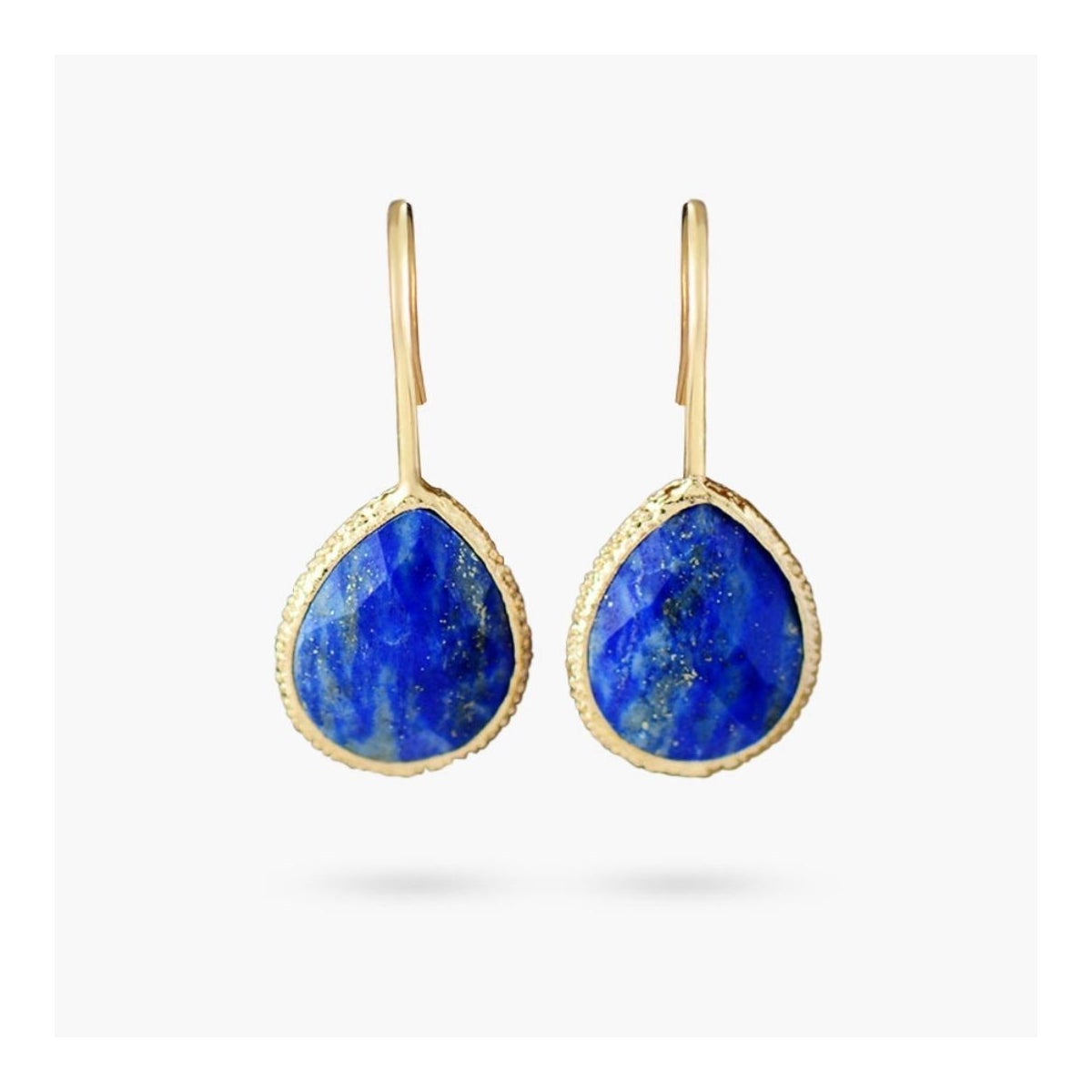 Earth Healing Energy Dangle Earrings Lapis