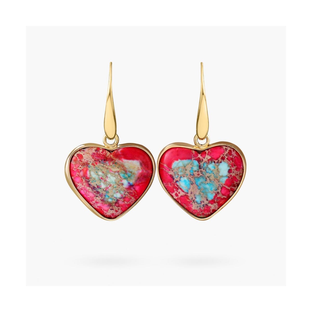 Intense Love Protection Earrings Red