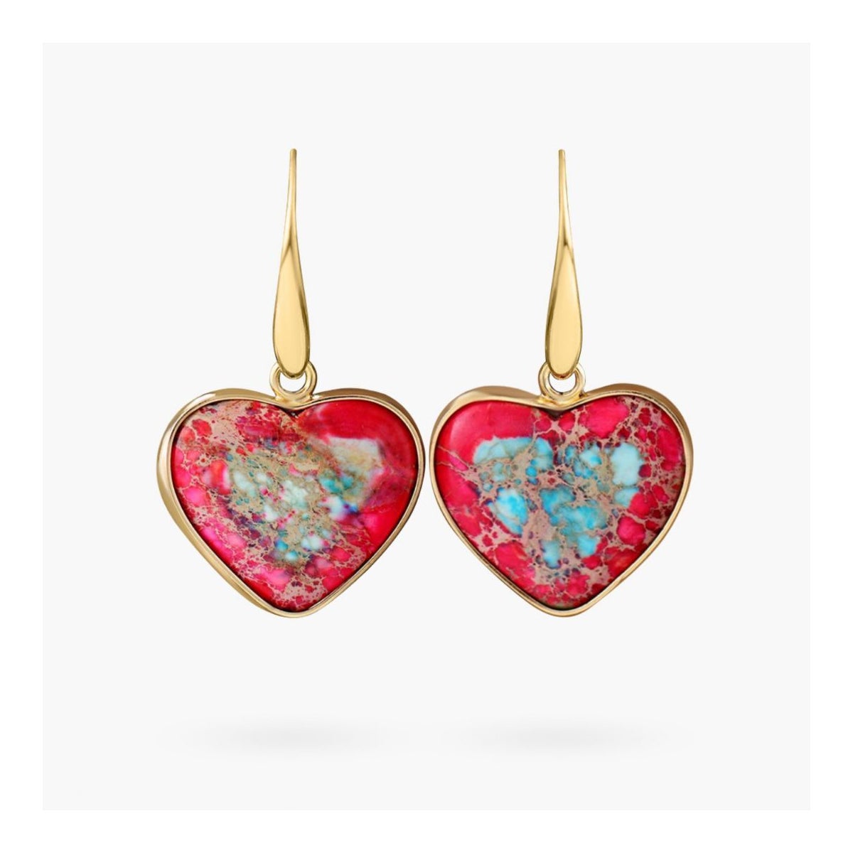 Intense Love Protection Earrings Red