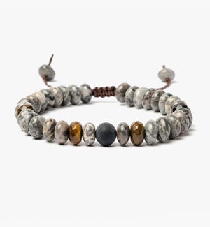 Jasper and Tiger Eye Bracelet