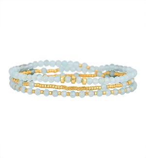 Aqua Gold Breeze Multi-Style Bracelet/Necklace