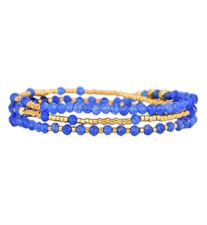 Sapphire Gleam Multi-Style Bracelet/Necklace