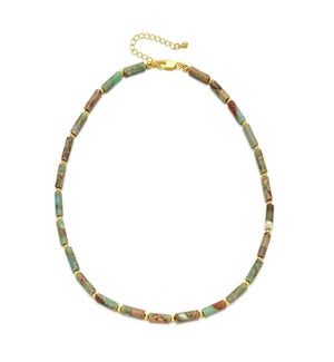 Earthy Shoreline Jasper Choker Necklace