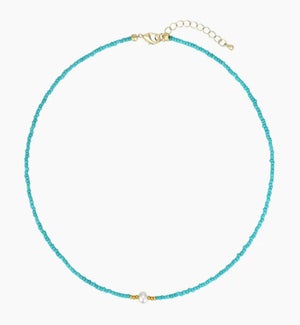 Turquoise Serene Pearl Necklace