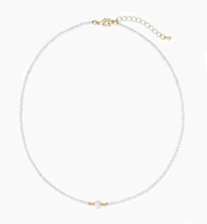 White Serene Pearl Necklace
