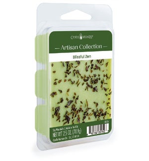 Artisan Wax Melts 2.5 oz - Blissful Zen - Eucalyptus, Mint Leaf, Pine