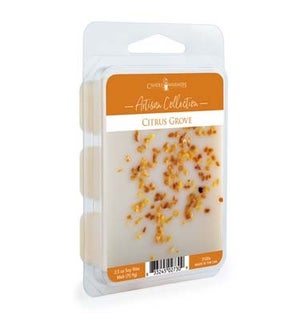 Artisan Wax Melts 2.5 oz - Citrus Grove - Tangerine, Raspberry, Sugar