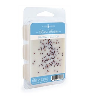Artisan Wax Melts 2.5 oz - Sunkissed Cotton - Linen, Jasmine, Sandalwood