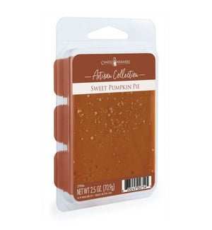 Artisan Wax Melts 2.5 oz - Sweet Pumpkin Pie - Cinnamon, Nutmeg, Pumpkin Spice