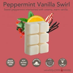 Classic Wax Melts 2.5 oz - Peppermint Vanilla Swirl