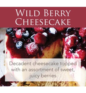 2.5 oz Wax Melts Wild Berry Cheesecake