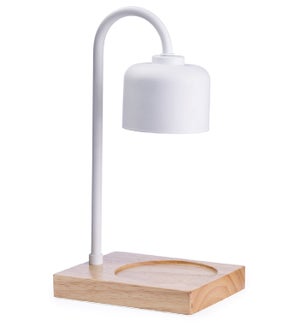 Arched Lamp Candle Warmer - White and Wood