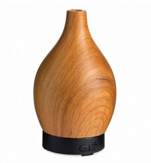 Medium Premium Ultrasonic Essential Oil Diffuser - Woodgrain Vase