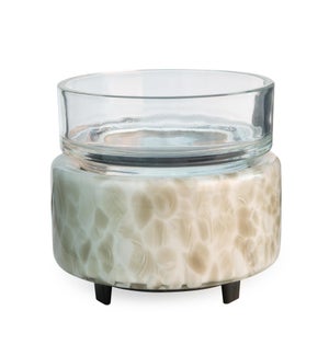 2-in-1 Classic Fragrance Warmer - Swirl Glass