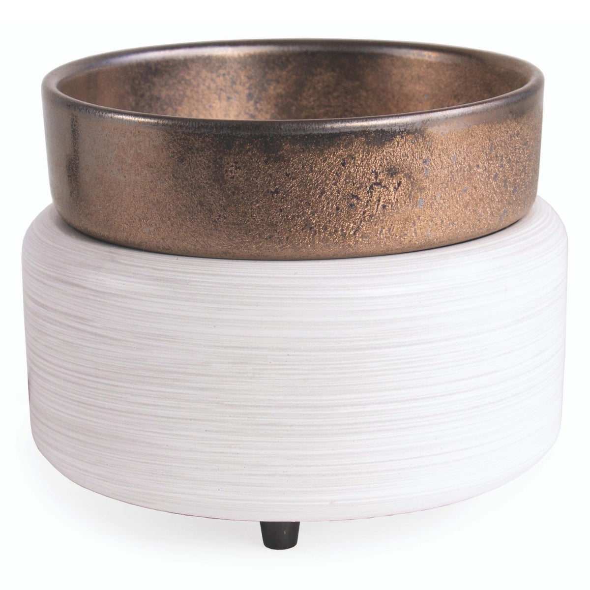 2-in-1 Classic Fragrance Warmer - White Washed Bronze