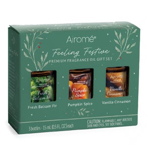 Room Perfume Diffuser Oils Gift Set - Feeling Festive