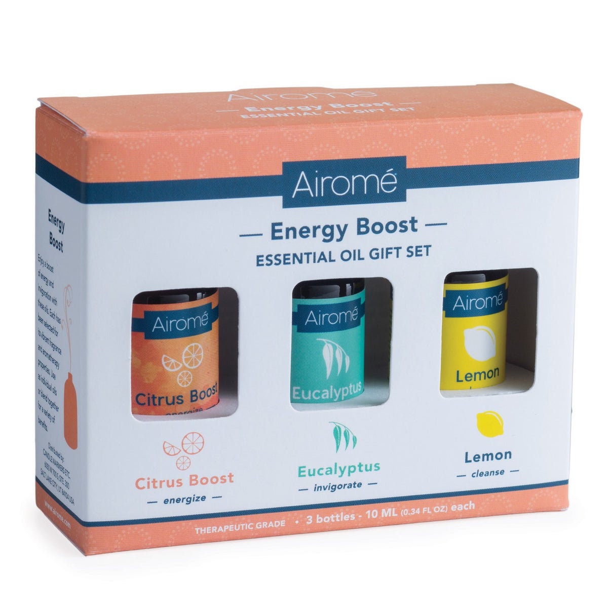 Essential Oils Gift Set - Energy Boost - Includes 10 ml Citrus Boost, Eucalyptus and Lemon