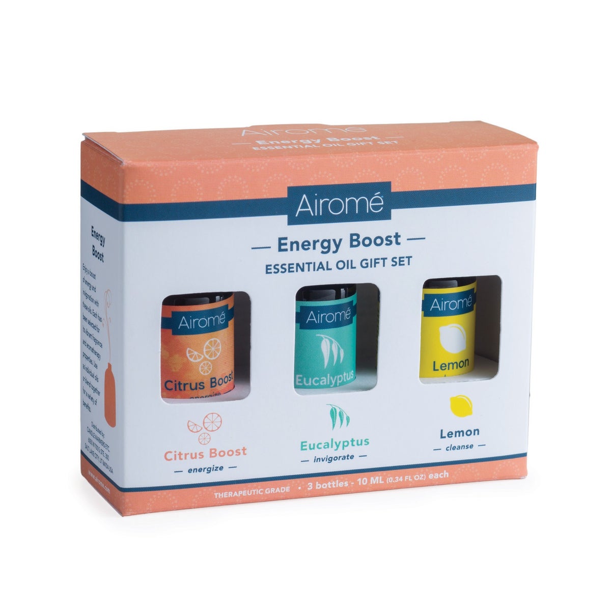 Essential Oils Gift Set - Energy Boost - Includes 10 ml Citrus Boost, Eucalyptus and Lemon