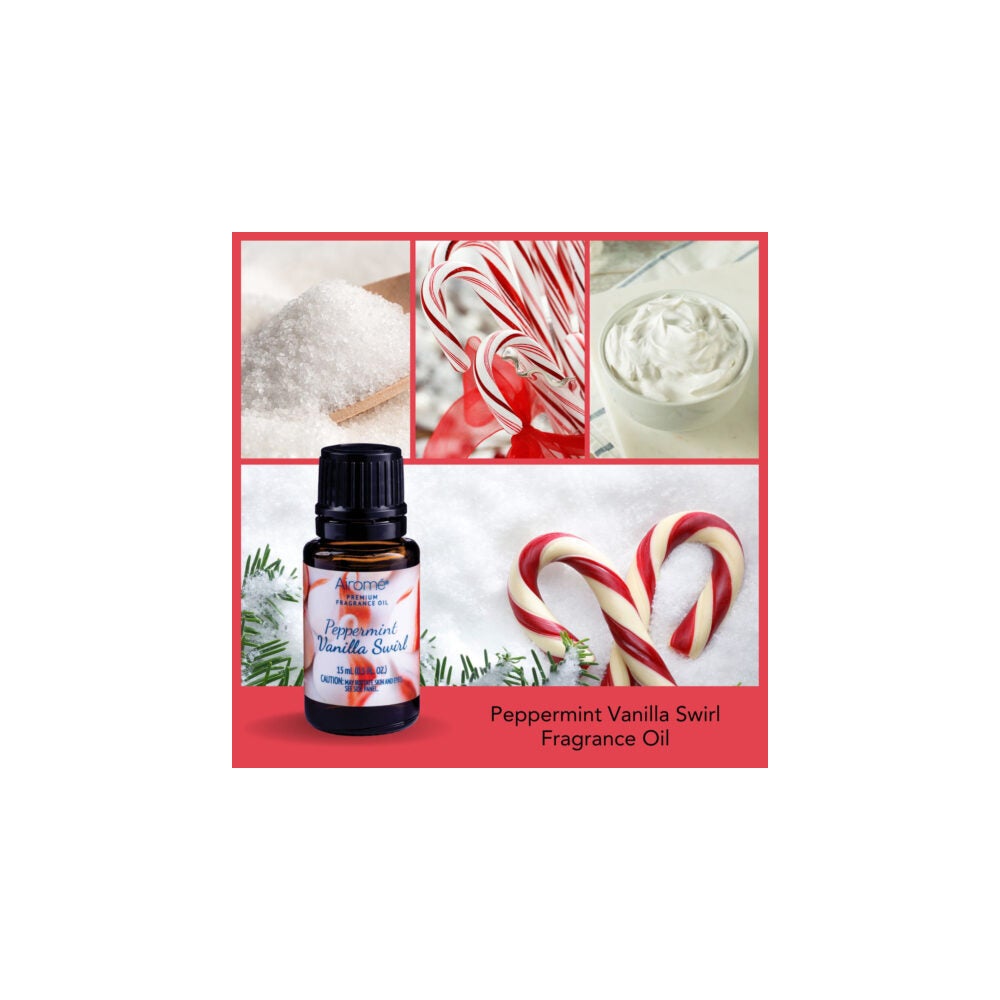 Room Perfume Diffuser Oil - Peppermint Vanilla Swirl