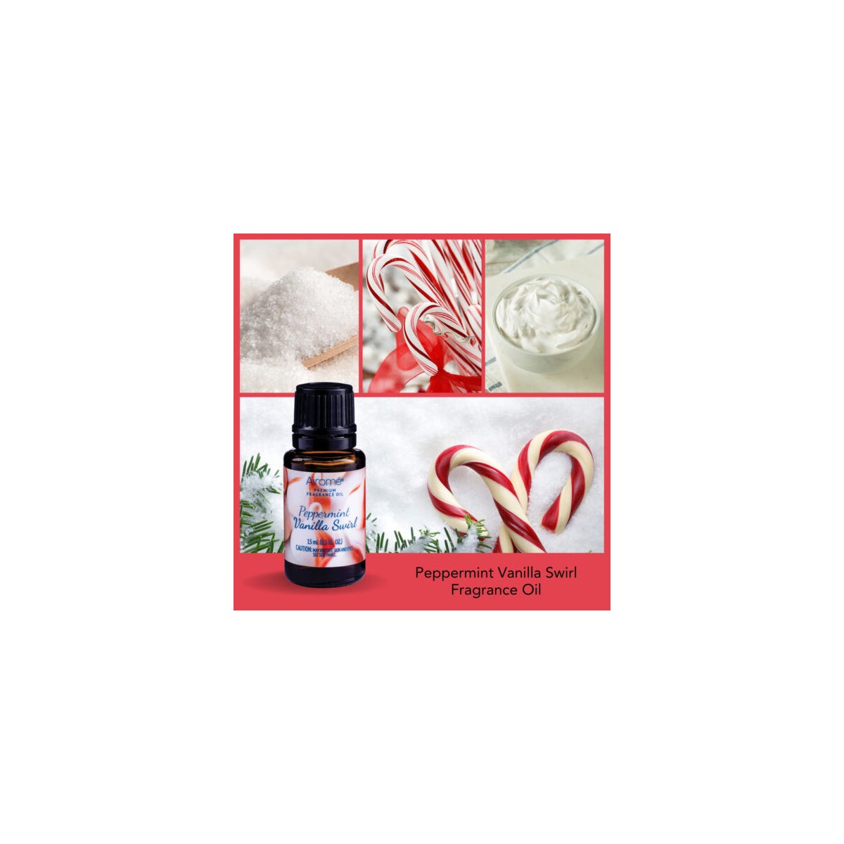 Room Perfume Diffuser Oil - Peppermint Vanilla Swirl
