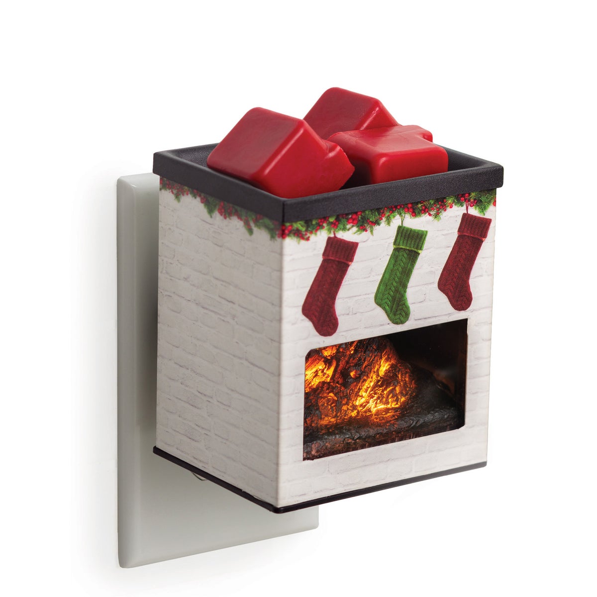 Pluggable Premium Fragrance Warmer - Holiday Fireplace