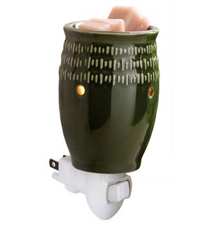 Pluggable Classic Fragrance Warmer - Green Etched