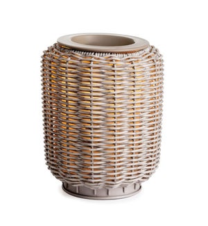 Illumination Deluxe Fragrance Warmer - Gray Wicker Lantern