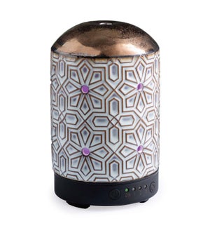 Bronze Geometric Ultrasonic Essential Oil Diffuser with Timer